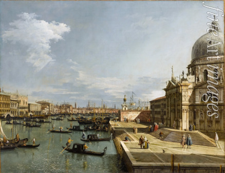 Canaletto - Mündung des Canal Grande und Kirche Santa Maria della Salute in Venedig