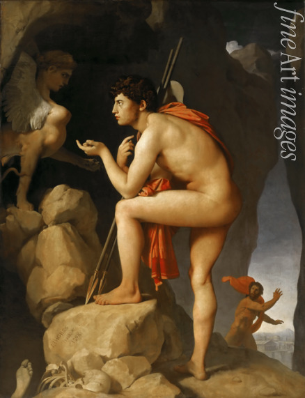 Ingres Jean Auguste Dominique - Ödipus und die Sphinx