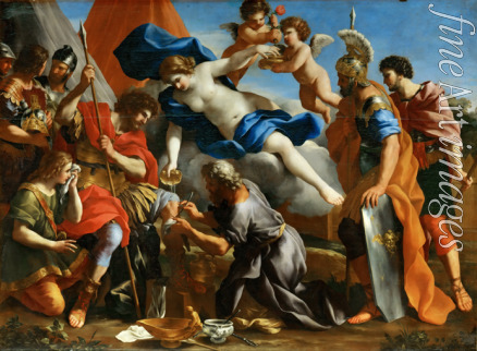 Romanelli Giovanni Francesco - Venus gießt Balsam auf die Wunde des Aeneas