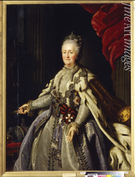 Unbekannter Künstler - Porträt der Kaiserin Katharina II. (1729-1796)