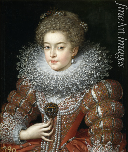 Pourbus Frans the Younger - Portrait of Elisabeth of France (1602-1644), Queen consort of Spain