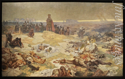 Mucha Alfons Marie - Nach der Schlacht bei Grunwald. (Gemäldezyklus Das Slawische Epos)