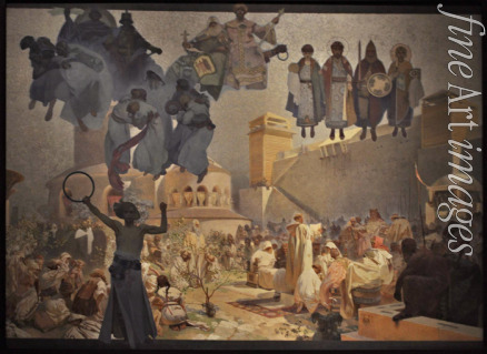 Mucha Alfons Marie - The Introduction of the Slavonic Liturgy (The cycle The Slav Epic)