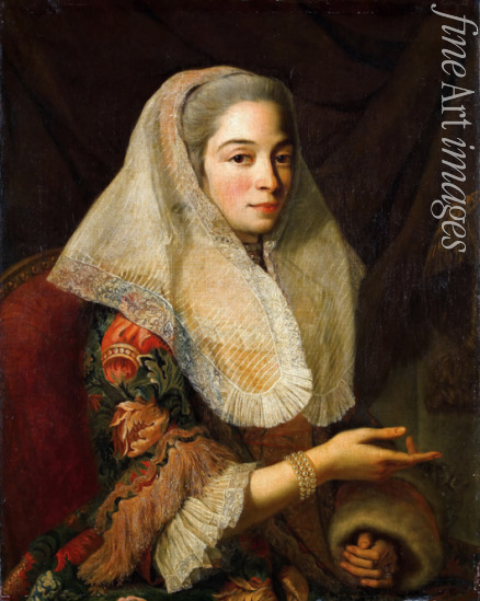 Favray Antoine de - Portrait of a Young Maltese Lady