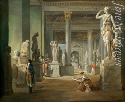 Robert Hubert - La salle des Saisons au Louvre