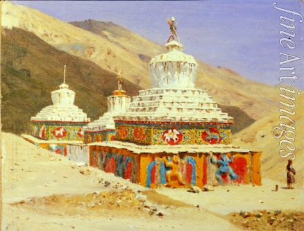 Wereschtschagin Wassili Wassiljewitsch - Chörten in Ladakh