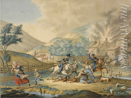 Unbekannter Künstler - Britisch-Russische Invasion in Holland 1799