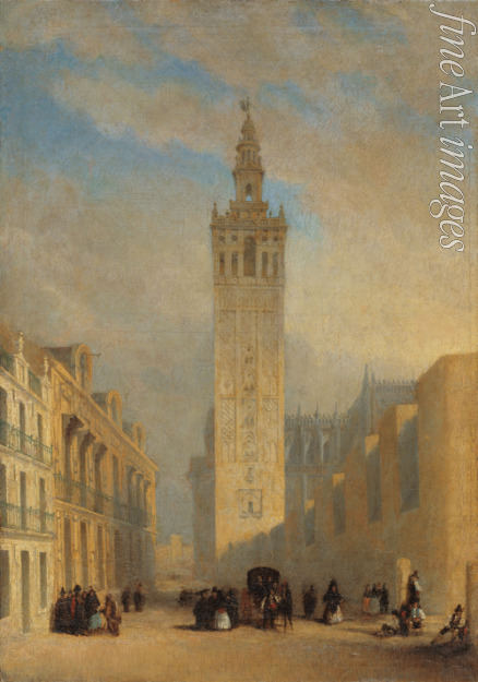 Domínguez Bécquer José - The Giralda seen from Calle Placentines