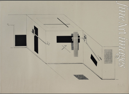Lissitzky El - Der Prounenraum. Blatt 5 der I. Kestnermappe