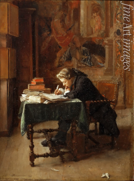 Meissonier Ernest Jean Louis - Young Man Writing