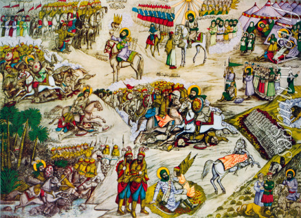 Unbekannter Künstler - Die Schlacht von Karbala