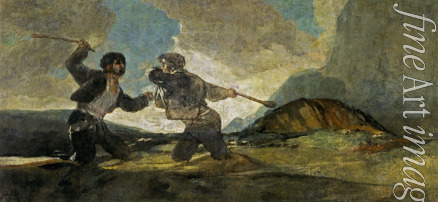 Goya Francisco de - Duell mit Knüppeln
