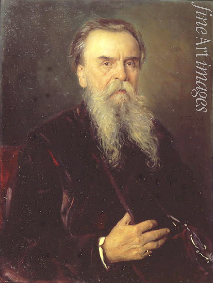 Makovsky Vladimir Yegorovich - Portrait of the collector Ivan Tsvetkov (1845-1917)