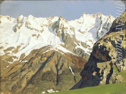 Levitan Isaak Ilyich - The Mont Blanc mountains