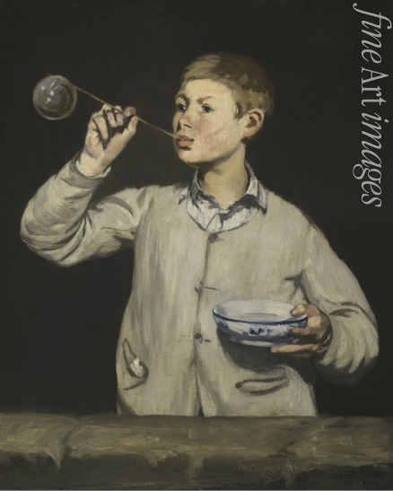 Manet Édouard - Der Junge, die Seifenblasen blasend