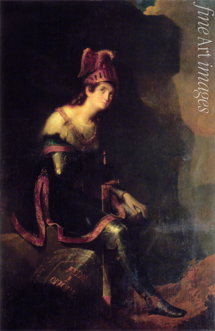 Bruni Fjodor Antonowitsch - Porträt von Fürstin Sinaida Wolkonskaja (1792-1862) in einem Kostüm von Tankred