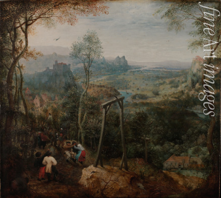 Bruegel (Brueghel) Pieter der Ältere - Die Elster auf dem Galgen