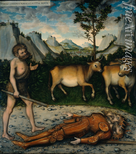 Cranach Lucas the Elder - Hercules and the Cattle of Geryones (From The Labours of Hercules)