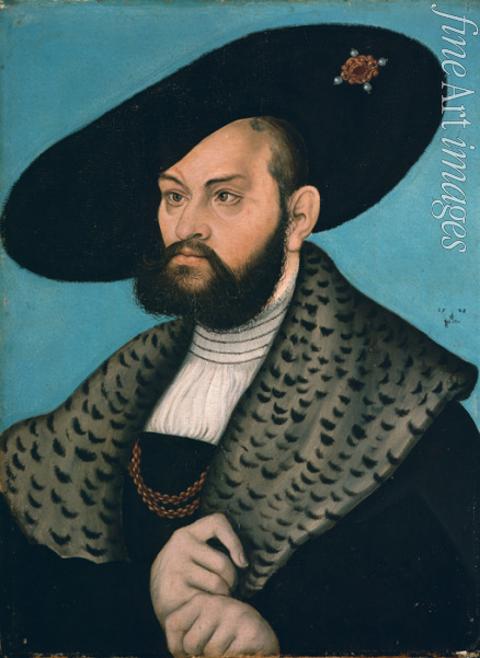 Cranach Lucas the Elder - Portrait of Margrave Abrecht of Brandenburg-Ansbach, Duke of Prussia