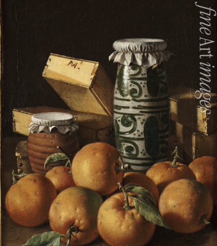 Meléndez Luis Egidio - Stilleben mit Orangen und Süßigkeiten