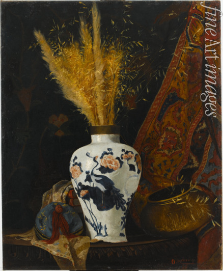 Hamdi Bey Osman - Blumen in weißer Vase