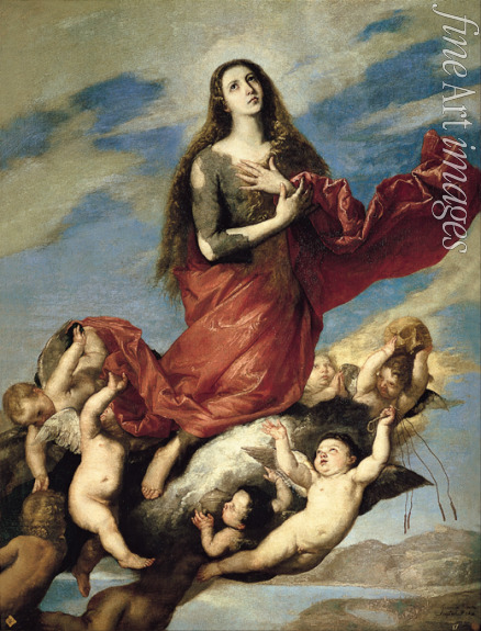 Ribera José de - Mary Magdalene Taken up to Heaven