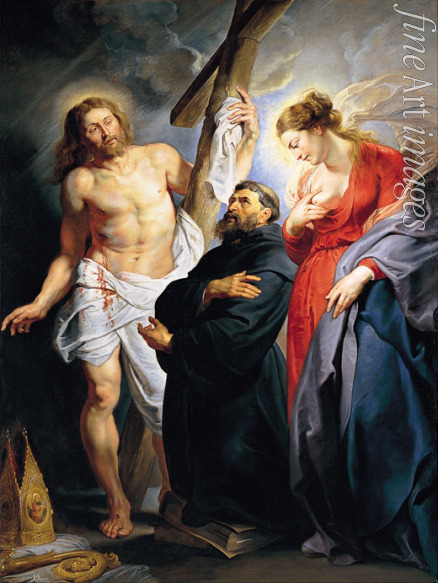 Rubens Pieter Paul - Saint Augustine Between Christ and the Virgin