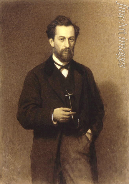 Kramskoi Iwan Nikolajewitsch - Porträt des Malers Michail K. Klodt (1832-1902)