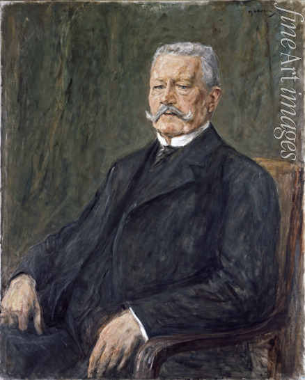Liebermann Max - Portrait of Paul von Hindenburg
