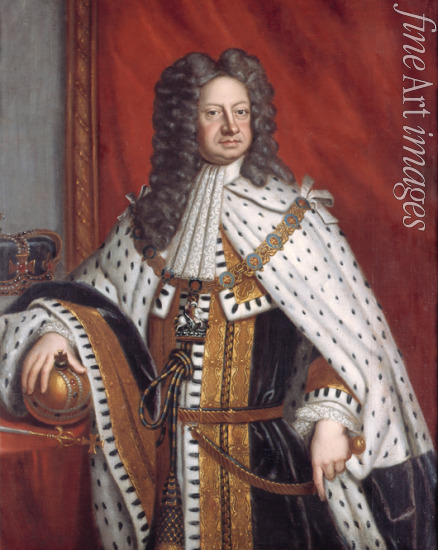 Kneller Sir Gotfrey - Portrait of George I in Anointment Robe