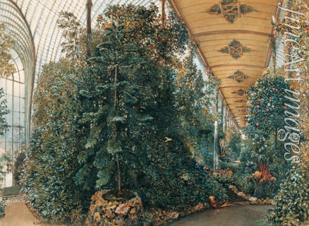 Alt Rudolf von - Interior of the Palm House of Lednice Palace