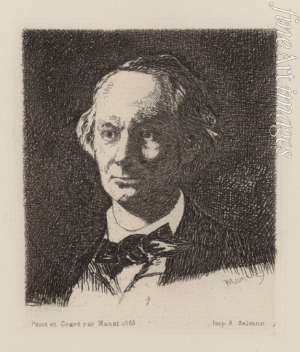 Manet Édouard - Portrait of the poet Charles Baudelaire (1821-1867)