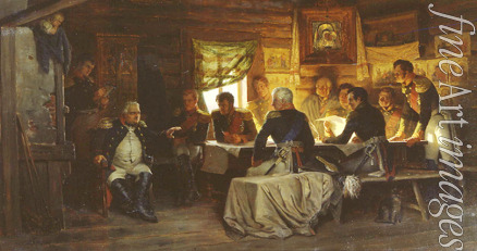 Kivshenko Alexei Danilovich - The military council in the village of Fili near Moscow on September 13th, 1812