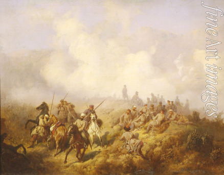 Kivshenko Alexei Danilovich - A scene from the Russo-Turkish War (1877-1878)