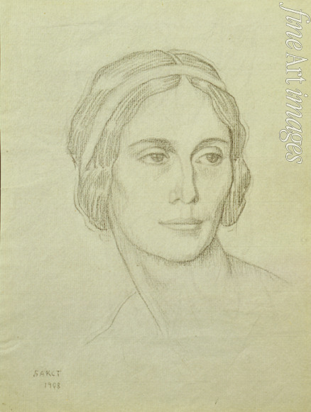 Bakst Léon - Porträt der Ballettänzerin Anna Pawlowa (1881-1931)