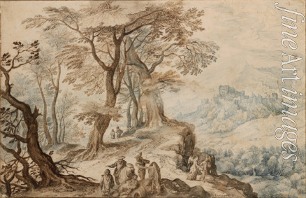 Brueghel Jan der Jüngere - Landschaft mit Tobias und dem Engel