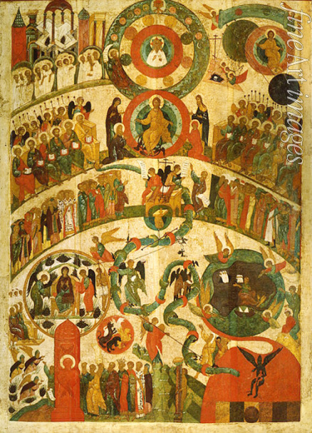 Russian icon - The Last Judgment