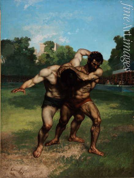 Courbet Gustave - The Wrestlers