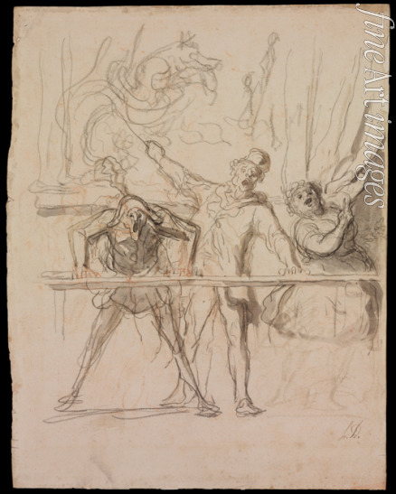 Daumier Honoré - The Side-Show