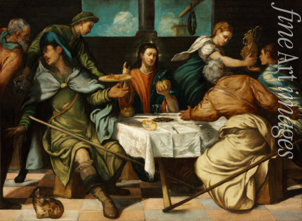 Tintoretto Jacopo - Das Abendmahl in Emmaus