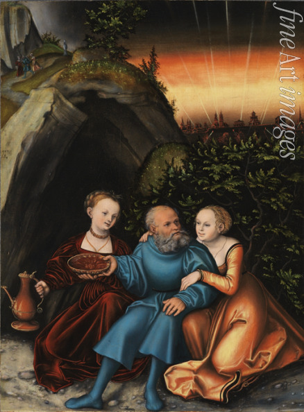 Cranach Lucas the Elder - Lot and his Daughters