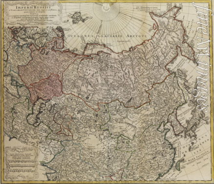 Hase Johann Matthias - Karte von Russland (Aus: Imperii Russici et Tartariae universae tam majoris et Asiaticae quam minoris et Europaeae tabula)