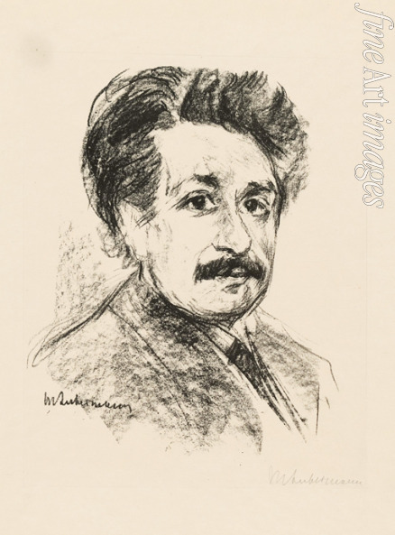 Liebermann Max - Porträt von Albert Einstein (1879-1955)