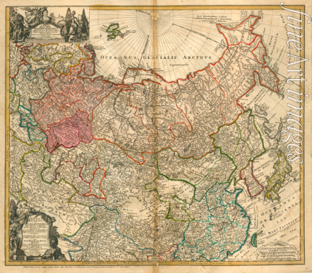 Hase Johann Matthias - Karte von Russland (Aus: Imperii Russici et Tartariae universae tam majoris et Asiaticae quam minoris et Europaeae tabula)
