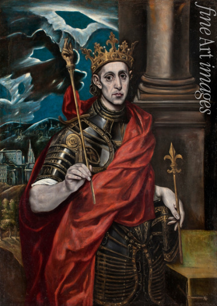 El Greco (Werkstatt von) - Der Heilige Ludwig IX. von Frankreich