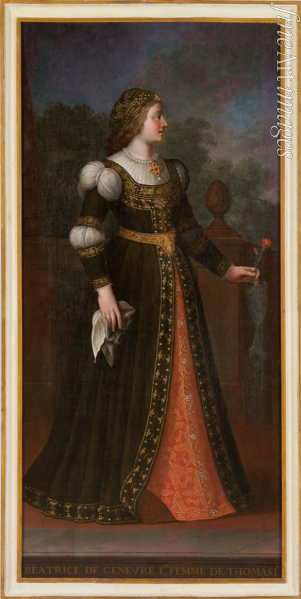 Unbekannter Künstler - Beatrix von Genf, Frau des Thomas I. von Savoyen