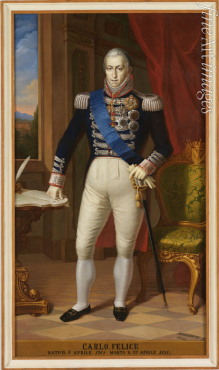 Unbekannter Künstler - König Karl Felix I. von Sardinien-Piemont (1765-1831)