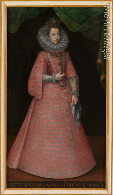 Unbekannter Künstler - Porträt der Infantin Katharina Michaela von Spanien (1567-1597)