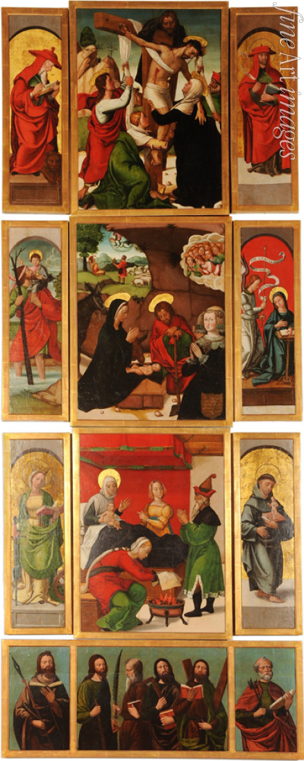 Comontes Francisco de - Altar der heiligen Anna und Erzengel Michael (Linke Tafel)