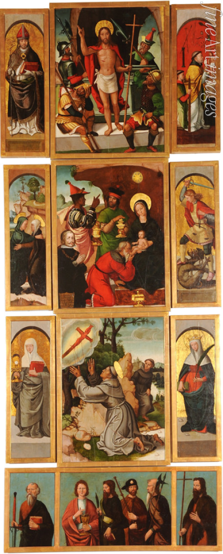 Comontes Francisco de - Altar der heiligen Anna und Erzengel Michael (Rechte Tafel)
